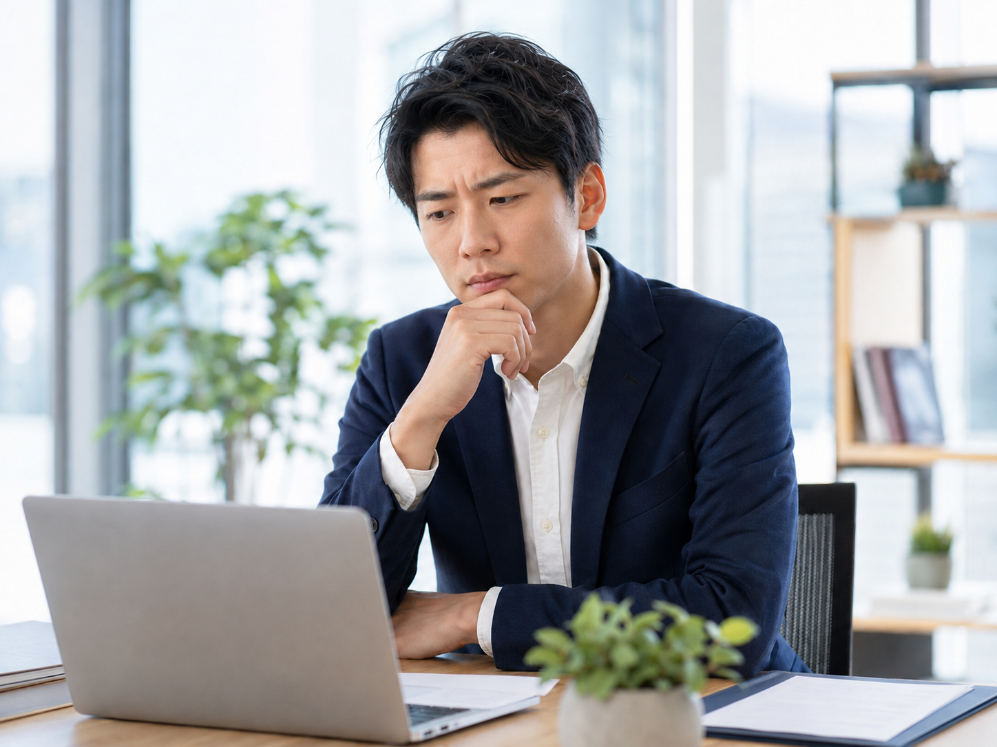 採用課題について話し合う企業担当者のイメージ
